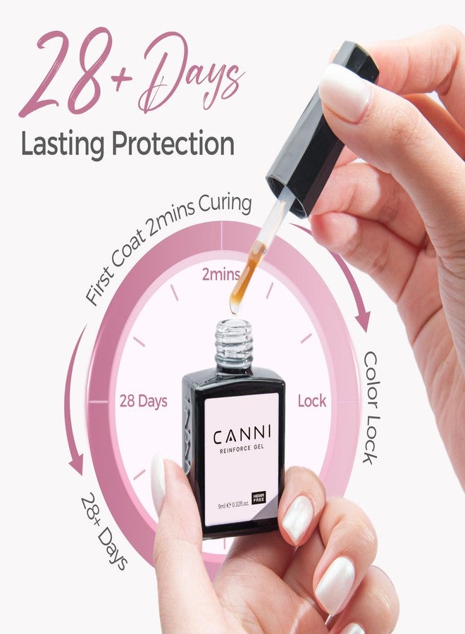 CANNI Nail Strengthening Reinforce Gel – Repair Hardener Polish for Weak, Damaged Nails, Clear Soak-Off, Long-Lasting DIY Nail Art for Women - Image 3